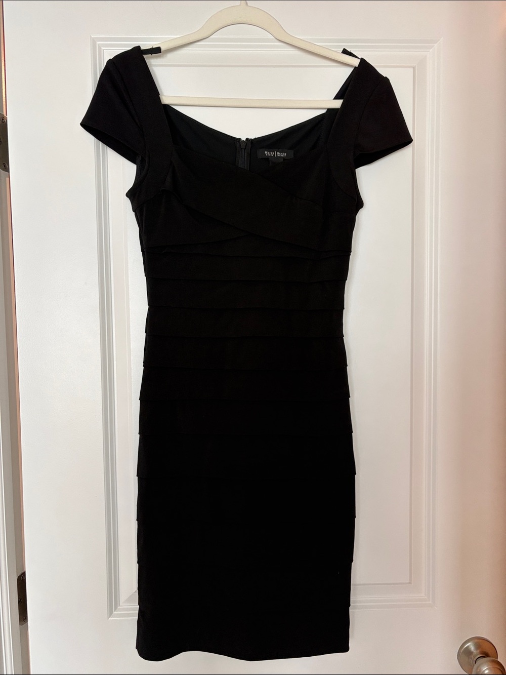 White House Black Market Black Midi Sheath Dress